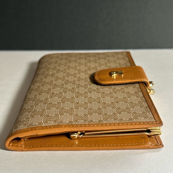 Vintage Celine Macadam Triomphe Light Beige Long Wallet - Picture 11 of 14